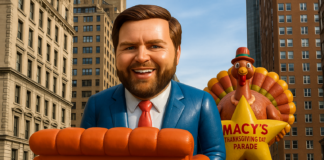 J.D. Vance Mishap With Friends Couch Causes Chaos at 99th Macy’s Thanksgiving Day Parade