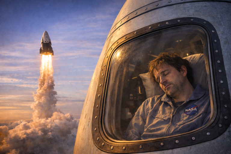 Eight Astronauts Launch to Space — Plus a Guy Named Dave Who Just Needed to Mentally Check Out